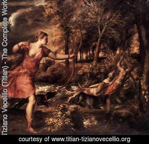 Tiziano Vecellio (Titian) - Death of Actaeon 1562