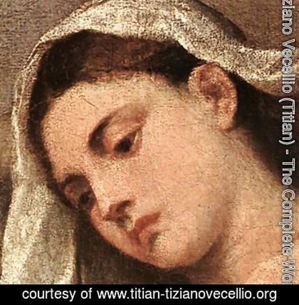 Tiziano Vecellio (Titian) - Madonna with Saints and Members of the Pesaro Family (detail-2) 1519-26
