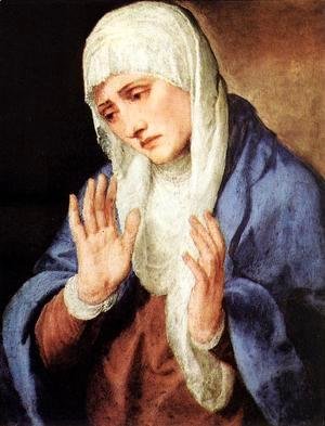 Tiziano Vecellio (Titian) - Mater Dolorosa (with outstretched hands) 1554