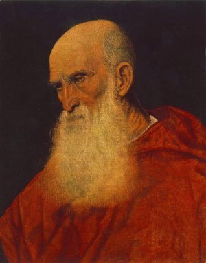 Portrait of an Old Man (Pietro Cardinal Bembo) 1545-46