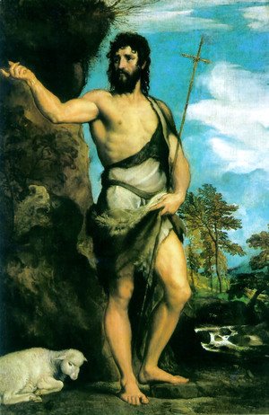 Tiziano Vecellio (Titian) - St. John the Baptist c. 1542