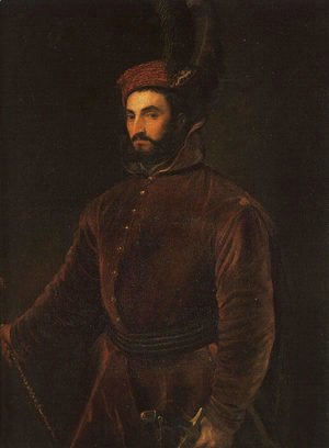 Tiziano Vecellio (Titian) - Portrait of Ippolito de Medici  1532-34
