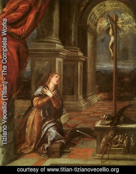 Tiziano Vecellio (Titian) - St. Catherine of Alexandria at Prayer 1567-68