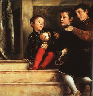 Tiziano Vecellio (Titian) - Votive Portrait of the Vendramin Family 1547