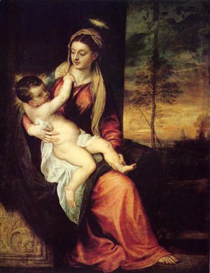 Tiziano Vecellio (Titian) - Mary with the Christ Child