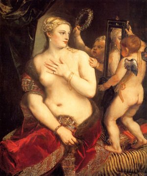 Tiziano Vecellio (Titian) - Venus in front of the mirror