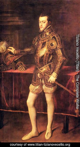 Tiziano Vecellio (Titian) - Philipp II, as Prince