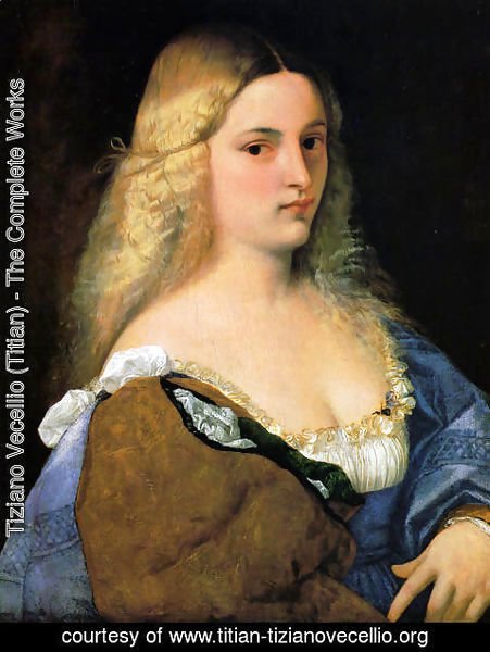 Tiziano Vecellio (Titian) - Violante (or La Bella Gatta)