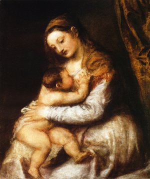 Tiziano Vecellio (Titian) - Madonna and Child