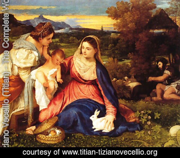 Tiziano Vecellio (Titian) - Madonna of the Rabbit