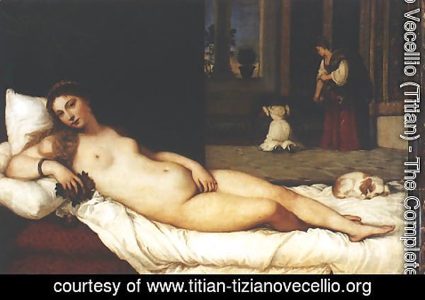 Tiziano Vecellio (Titian) - Venus of Urbino (Venere di Urbino)