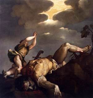 Tiziano Vecellio (Titian) - David and Goliath