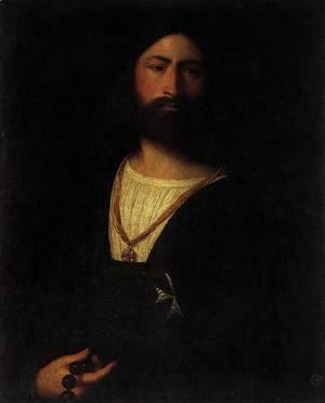 Tiziano Vecellio (Titian) - A Knight of Malta