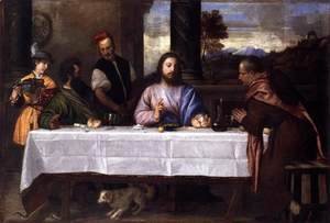 Tiziano Vecellio (Titian) - Supper at Emmaus