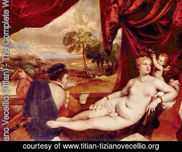 Tiziano Vecellio (Titian) - Venus and the lute player