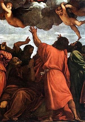 Tiziano Vecellio (Titian) - Assumption of the Virgin (detail) 4