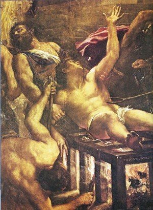 Tiziano Vecellio (Titian) - Martyrdom of St. lorenzo (detail)