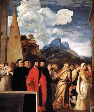 Tiziano Vecellio (Titian) - Presentation of the Virgin at the Temple (detail 7)
