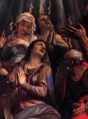 Tiziano Vecellio (Titian) - The Descent of the Holy Ghost (detail)