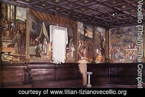 Tiziano Vecellio (Titian) - View of the Sala Capitolare