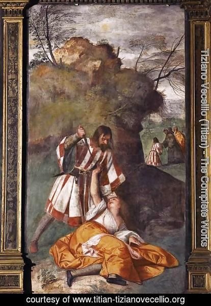 Tiziano Vecellio (Titian) - The Miracle of the Jealous Husband 2