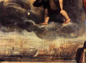 Tiziano Vecellio (Titian) - Doge Antonio Grimani Kneeling Before the Faith (detail) 2