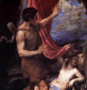 Tiziano Vecellio (Titian) - Diana and Actaeon (detail) 2
