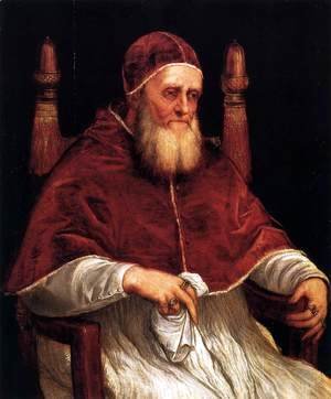 Tiziano Vecellio (Titian) - Portrait of Pope Julius II 2