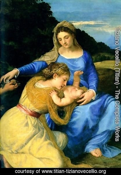 Tiziano Vecellio (Titian) - Madonna Detail