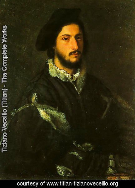 Tiziano Vecellio (Titian) - Portrait of a Gentleman (Tommaso Mosti)