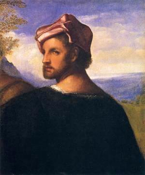Tiziano Vecellio (Titian) - Head of a Man