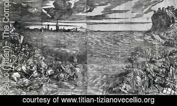 Tiziano Vecellio (Titian) - Drowning of the Pharaoh's Host in the Red Sea