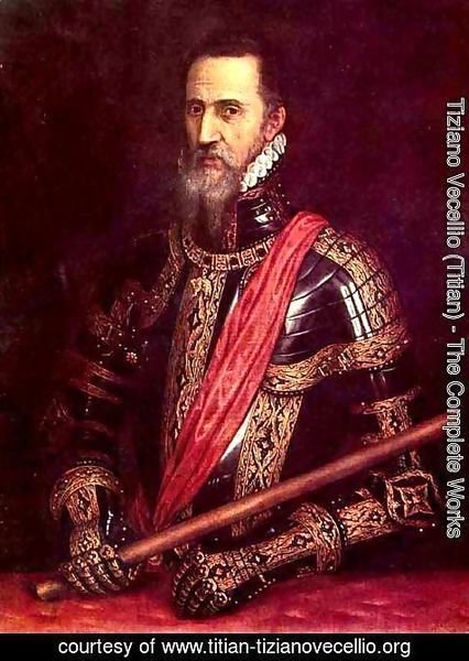 Tiziano Vecellio (Titian) - Portrait of Don Fernando Alvarez of Toledo, Grand Duke of Alba
