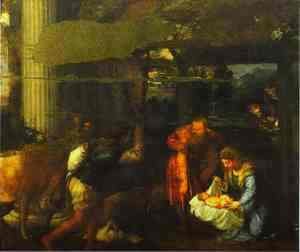 Tiziano Vecellio (Titian) - Adoration of the Shepherds