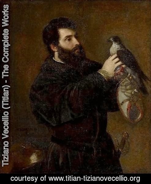 Tiziano Vecellio (Titian) - Giorgio Cornaro with a Falcon