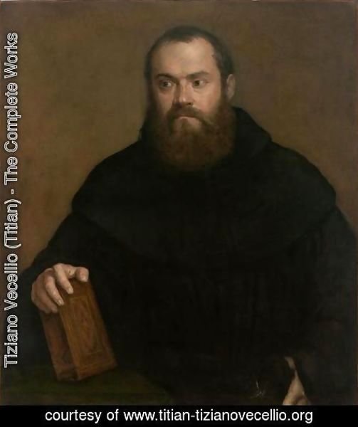 Tiziano Vecellio (Titian) - A monk with a book