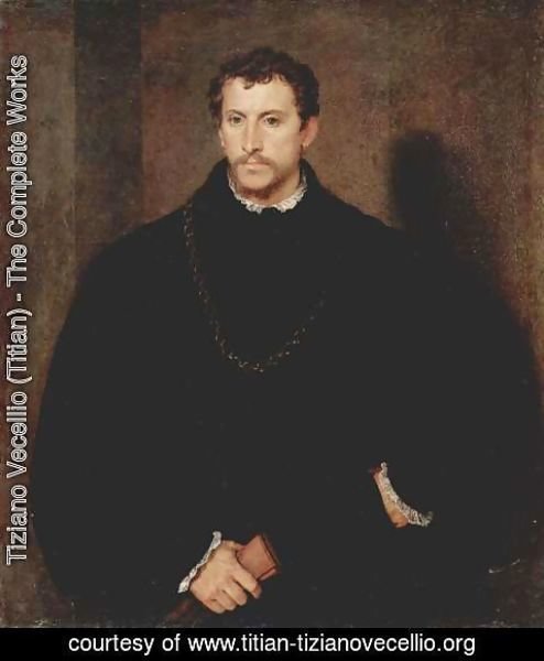 Tiziano Vecellio (Titian) - Portrait of a Young Man (The young Englishman)
