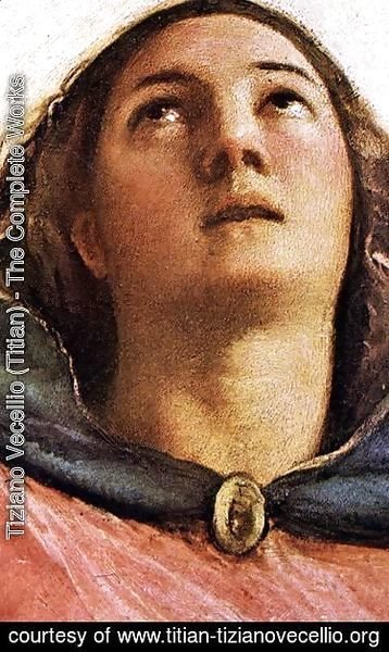 Tiziano Vecellio (Titian) - Assumption of the Virgin (detail-1) 1516-18