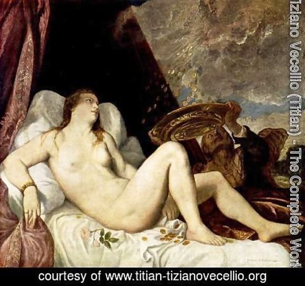 Tiziano Vecellio (Titian) - Danae (2)  1554