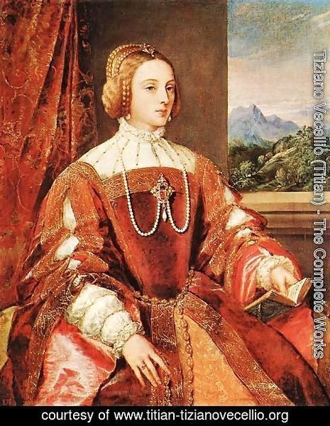 Tiziano Vecellio (Titian) - Empress Isabel of Portugal 1548