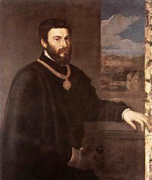 Tiziano Vecellio (Titian) - Portrait of Count Antonio Porcia c. 1548