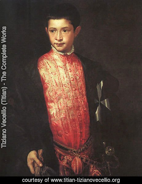 Portrait of Ranuccio Farnese 1542