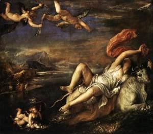 Tiziano Vecellio (Titian) - Rape of Europa 1559-62