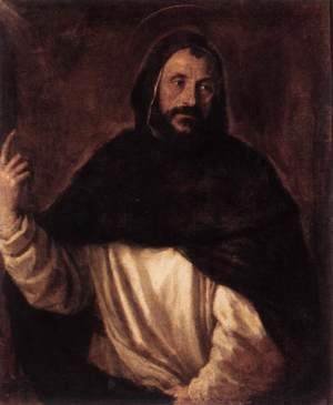 Tiziano Vecellio (Titian) - St Dominic c. 1565