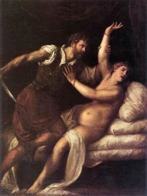 Tiziano Vecellio (Titian) - Tarquin and Lucretia