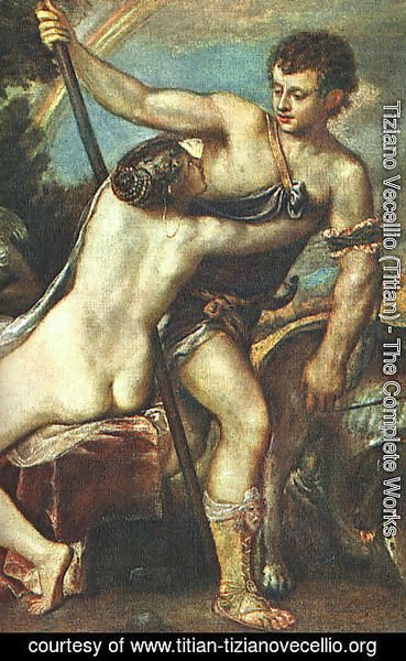 Tiziano Vecellio (Titian) - Venus and Adonis (detail)  1560