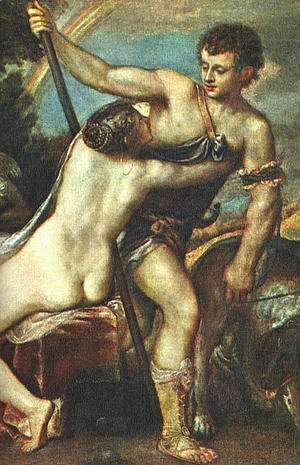 Tiziano Vecellio (Titian) - Venus and Adonis (detail)  1560