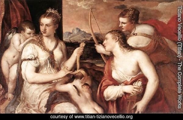 Venus Blindfolding Cupid c. 1565