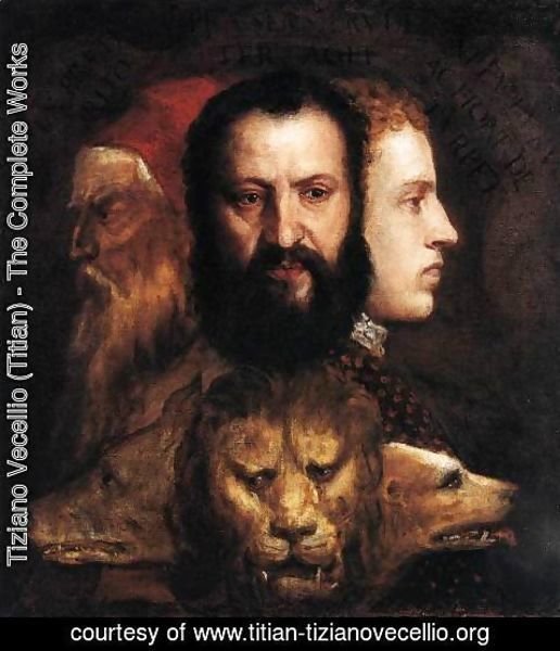 Tiziano Vecellio (Titian) - Allegory of Time Governed by Prudence 1565-70