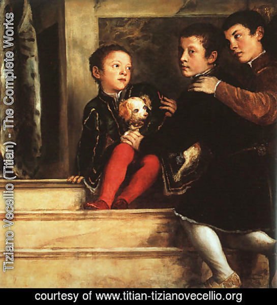 Tiziano Vecellio (Titian) - Votive Portrait of the Vendramin Family 1547
